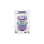 Nacario 1280 ml 2 Kat Sızdırmaz 304 Paslanmaz Çelik Bento Lunch Box Yeni Nesil Sefer Tası -Fflbo - Çok Renkli