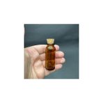 Nacario 15 ml Amber Mantar Tipali Cam Şişe, Kahverengi Mantar Tipali Cam Şişe 15 cc x 10 Adet