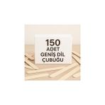 Nacario 150 Adet Ahşap Büyük Geniş Dil Çubuğu Abeslang Dondurma Dil Basma Ağda Çubuğu