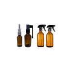 Nacario 2 Adet 50 ml Ağız Sprey, 30 ml Burun Sprey 2 Adet, 250 ml Sprey 2 Adet Boş Amber Renk Cam Set Şişe