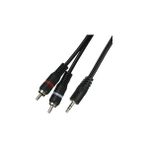 Nacario 3.5mm Stereo To 2rca Aux Ses Kulaklık Çevirici Kablosu (1.8 Metre)