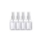 Nacario 4 Paket 50 ml Sprey Şişeleri Ince Sis Şeffaf Boş Plastik Sprey Şişeleri Doldurulabilir Şişe Parfüm