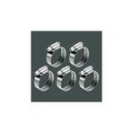 Nacario 5 Adet Hortum Kelepçesi Tork Ayarlı 23X35 mm Paslanmaz Çelik Boru Metal Kelepçe Ayarlanabilir Klips
