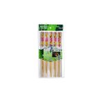 Nacario 5 Çift Doğal Bambu Chopstick Seti | Çiçek Desenli Uzak Doğu Yemek Çubuğu | Sushi, Noo