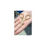 Nacario 7cm Altın Kaplama Beauty Kaş Bıyık Düzeltme Makası Full Çelik Süper Güzellik Makyaj Makası