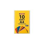 Nacario A4 Renkli Fon Kartonu 23 x 34 cm 10 Renk