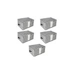 Nacario Aee® 5 Adet Mega Boy Pencereli Hurç Seti 64X46X34 Büyük Boy Yorgan Hurcu Battaniye Yastık Baza Altı