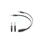 Nacario Alfais 4457 Kulaklık Mikrofon Çevirici Ayırıcı Dönüştürücü Çoklayıcı Adaptör