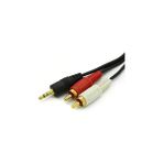 Nacario Alfais 4654 3.5mm Stereo To 2 Rca Aux Tos Ses Kulaklık Kablosu, 1.5 M