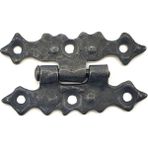 Nacario Antika Tarz Dekoratif Pirinç Yıldız Menteşe - 63X36 Mm, Oksit - Seçenek