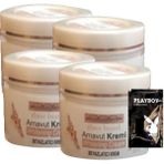Nacario Arnavut Kremi 4X100 ml Cilt Masaj Bakım Kremi 1 Adet Jel ile - 1li