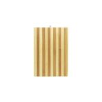 Nacario Bambu Kesme Tahtası – 26X36 cm Metal Kulp­lu Doğal Ahşap Kesim Panosu, Sebze ve Et Kes - Çok Renkli