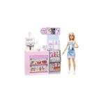 Nacario Barbie'nin Kahve Dükkanı Barbie'nin Kahve Dükkanı Oyun Seti Sarışın Barista Barbie, Kahve Makinesi