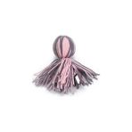 Nacario Beeztees Oyuncağı, Ahtapot, Yün Kurdela, Pembe Gri, 15X5X5CM