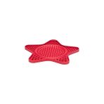 Nacario Beeztees Yavru Yaş Mama Yeme Oyuncağı, Yıldız Şeklinde, Silikon, Kırmızı, 20X20CM