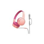Nacario Belkin Soundform Mini Kids Kablolu Kulaklık (Pembe) – Usb-C + 3,5 mm Adaptör, Dahili Mikrofon, 85 D