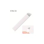 Nacario Biomaser 14CF Kıl Tekniği Microblading Kalıcı Makyaj Fırçası, 0.25MM Iğne, 10 Adet - Çok Renkli