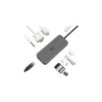 Nacario Bix BX11HB Type-C To HDMI VGA Ethernet 3.5 mm USB 3.0 Pd Kart Okuyucu Dönüştürücü Adaptör