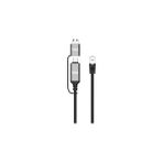 Nacario Bix C6AC15 2ın1 Usb-A & Type-C To RJ45 1000MBPS Gigabit Ethernet Dönüştürücü Cat6 Kablo 1.5 Metre T