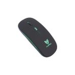 Nacario Blueforce 2, 4ghz Bluetooth Wireless Kablosuz Sessiz Mouse Siyah Işıklı