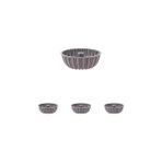 Nacario Cake Dilimli Antrasit Döküm Kek Kalıbı 4lü Paket