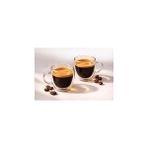 Nacario Çift Cidarlı 2’li Kulplu Espresso Fincan Seti 80 ml Şeffaf Espresso Kahve Kupaları, Sh - Renkli