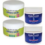 Nacario Çörek Otu Kremi Green Box 2 Adet 200 ml + 2 Adet Painclass Kuyruk Yağı Kremi 150 ml / Seti - 1Paket