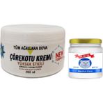 Nacario Çörek Otu Kremi White Box 200 ml + Snow Kitten 50 ml Menthol Balm / Seti - 1Paket