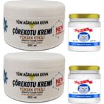 Nacario Çörekotu Çörek Otu Kremi White Box 2 Adet 200 ml + 2 Adet Snow Kitten 50 ml Menthol Balm / Seti - 1Paket