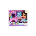 Nacario Cute Doll Mini Bebek Aksesuarlı Makyaj Masalı Oyun Seti