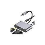 Nacario Daytona CF02 Macbook Uyumlu Type-C™ To 4K Hd 1080P Hdmı/vga/pd Şarj/usb 3.0 4ın1 Çevirici Hub