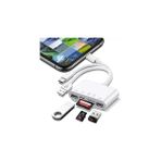 Nacario Daytona NK1032 Type-C Lightning Usb-A To 2x Usb3.0 Sd Tf Pd Kart Okuyucu Çevirici Hub Adaptör