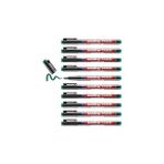 Nacario Edding 143 B Permanent Kalem - Asetat Kalemi Yeşil - 10 Kalem - Kesik Uç 1-3 mm