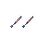 Nacario Edding 330 Permanent Markör - Mavi - 1 Kalem - 1-5 mm Kesik Uçlu (2 Paketi) - Çok Renkli