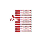 Nacario Edding 3300 Permanent Markör - Kırmızı - 10 Kalem - 1-5 mm Kesik Uçlu