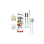 Nacario Edding 4600 Tekstil Kalemi - Siyah, Mavi, Mavi, Yeşil, Şark Mavisi - 5'li Set - Yuvarlak