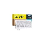 Nacario Ez-Flo 61613 Havalandırma Kapağı, 36X15 cm Duvar/tavan, Iki Yönlü Ventilasyon, Çelik Hvac, Beyaz