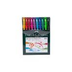 Nacario Faber-Castell Tükenmez Kalem Seti, 10 Adet, 0.7 mm Uç, Yumuşak Yazım, Ergonomik Tutuş, Renkli Karış
