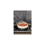 Nacario Falez Creamy Granit Karnıyarık Tencere 28 cm Kahve 28 cm
