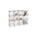 Nacario Finnhomy 12 Storage Küpleri Çok Aşamalı Kullanım Diy Tel Kafes Organizer Wandorganisator Raf Dolap