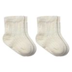 Nacario Fiyonklu Penye Soket Çorap 2li 10150 Naturel
