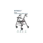 Nacario Freely AS9144L 4 Tekerlekli Alüminyum Yürüteç, Rollatör, Sepetli, Katlanabilir