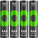 Nacario Gp Recyko Pro 800 Mah Ni-Mh 1.2 Volt Aaa İnce Kalem Şarjlı Pil 4Lü Paket