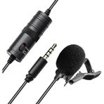 Nacario Haiki Hk-401 Profesyonel Youtuber Kamera Telefon Yaka Mikrofonu (6 Metre Kablolu)