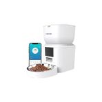 Nacario Haustier QQ023 Akıllı Mama Kabı, Tuya App-Wifi Uzaktan Kontrol, 4lt Hazne, Metal Kase (B
