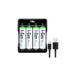Nacario I-Gen G427 4'lü Pil Şarj Aleti + 4 Adet Aa 2700 Mah Kalem Pilli Set 1.2V Ni-Mh