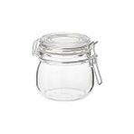 Nacario Ikea Korken Kapaklı Kavanoz, 0,5 L (Şeffaf Cam) - 0,75 kg