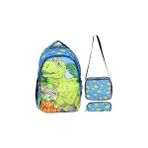 Nacario Ilkokul Okul Ortaokul Sırt Çantası Kız Erkek Unisex Beslenme Çantalı Kalemlikli Ortopedik 3lü Set D