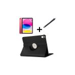 Nacario Ipad Mini 1 Mini 2 Mini 3 Kılıf Dönen Tablet Kilifi Ekran Koruyucu+Kalem Siyah