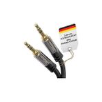Nacario Kabeldirekt – Aux Kablosu, 3,5mm Jak Kablosu – 1,5m – Kırılmaya Dayanıklı Metal Fişler – 0,3-10M Ar